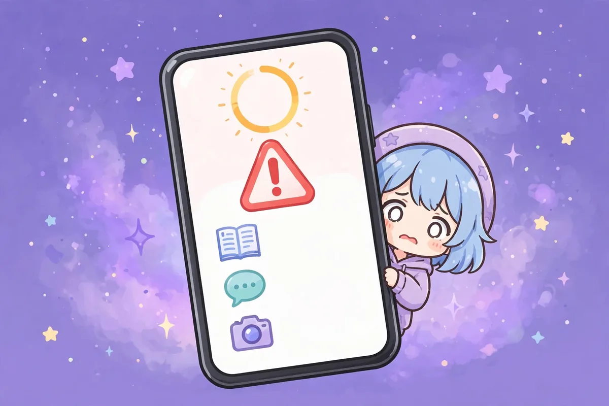 Instalação no celular pedindo acesso a contatos e mensagens, com um sinal de alerta sobre a lista de permissões. Imagem ilustrativa.
